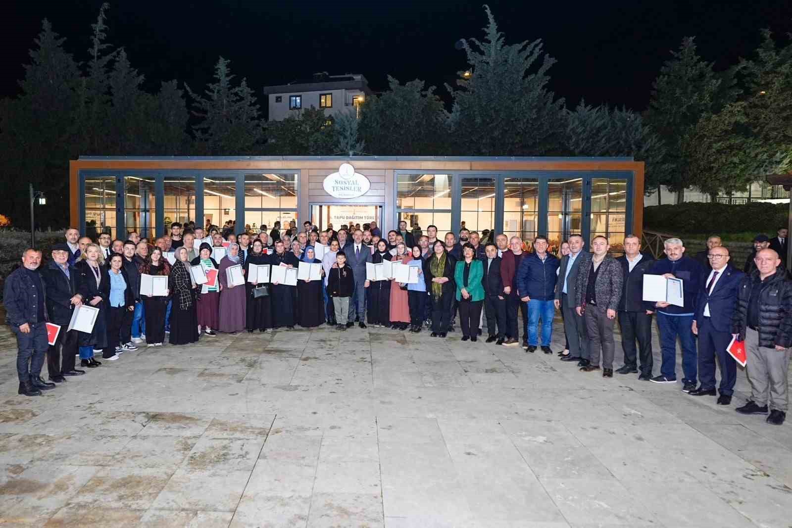 Sancaktepe&rsquo;de tapu sevinci
