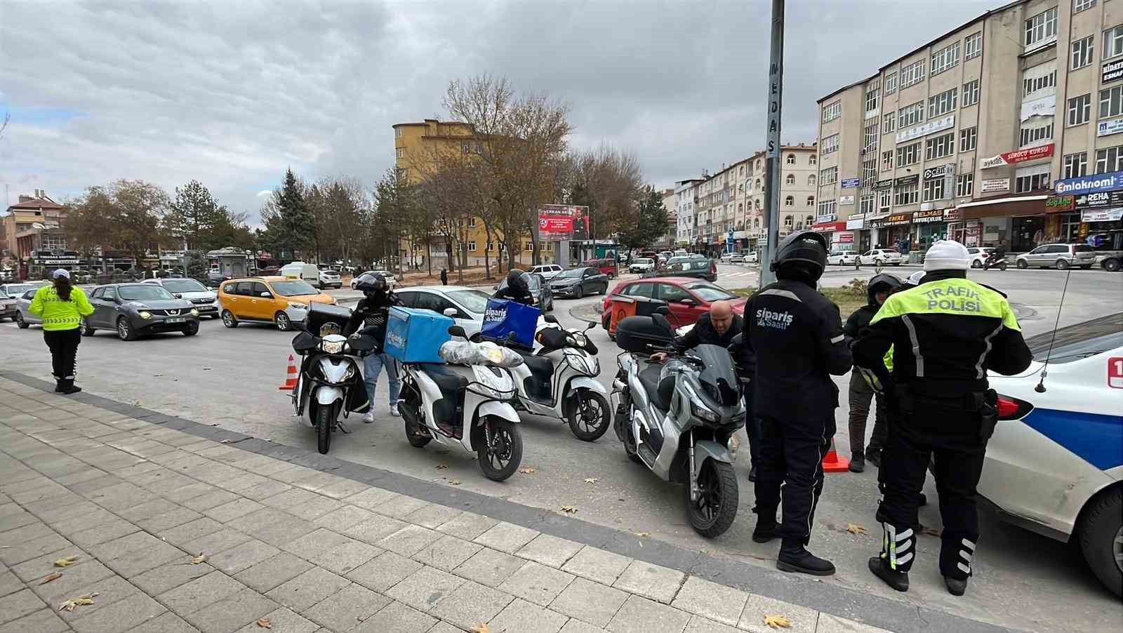 Karaman&rsquo;da motosiklet denetimleri devam ediyor
