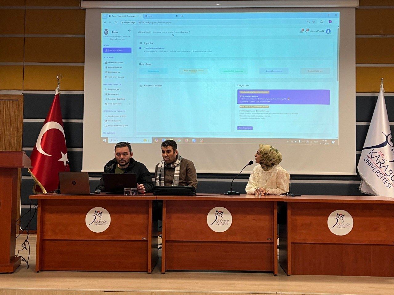 KB&Uuml;&rsquo;de LEOS, uluslararası &ouml;ğrencilere tanıtıldı
