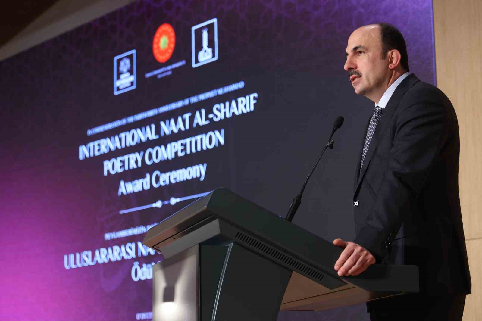 Konya Büyükşehir’in desteklediği "Uluslararası Naat-ı Şerif Yarışması"nda ödüller sahiplerini buldu