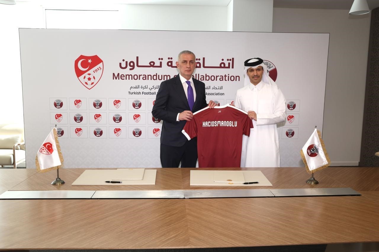TFF ile Katar Futbol Federasyonu arasında iş birliği anlaşması imzalandı

