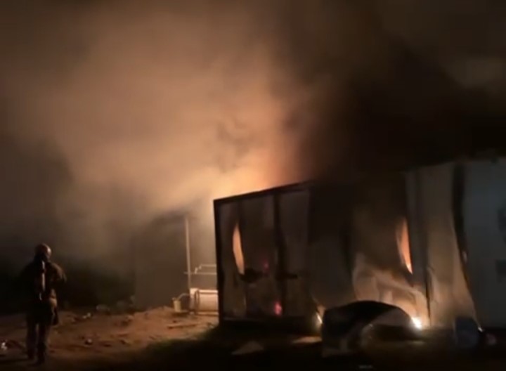 Küllükte unutulan sigara yangına neden oldu