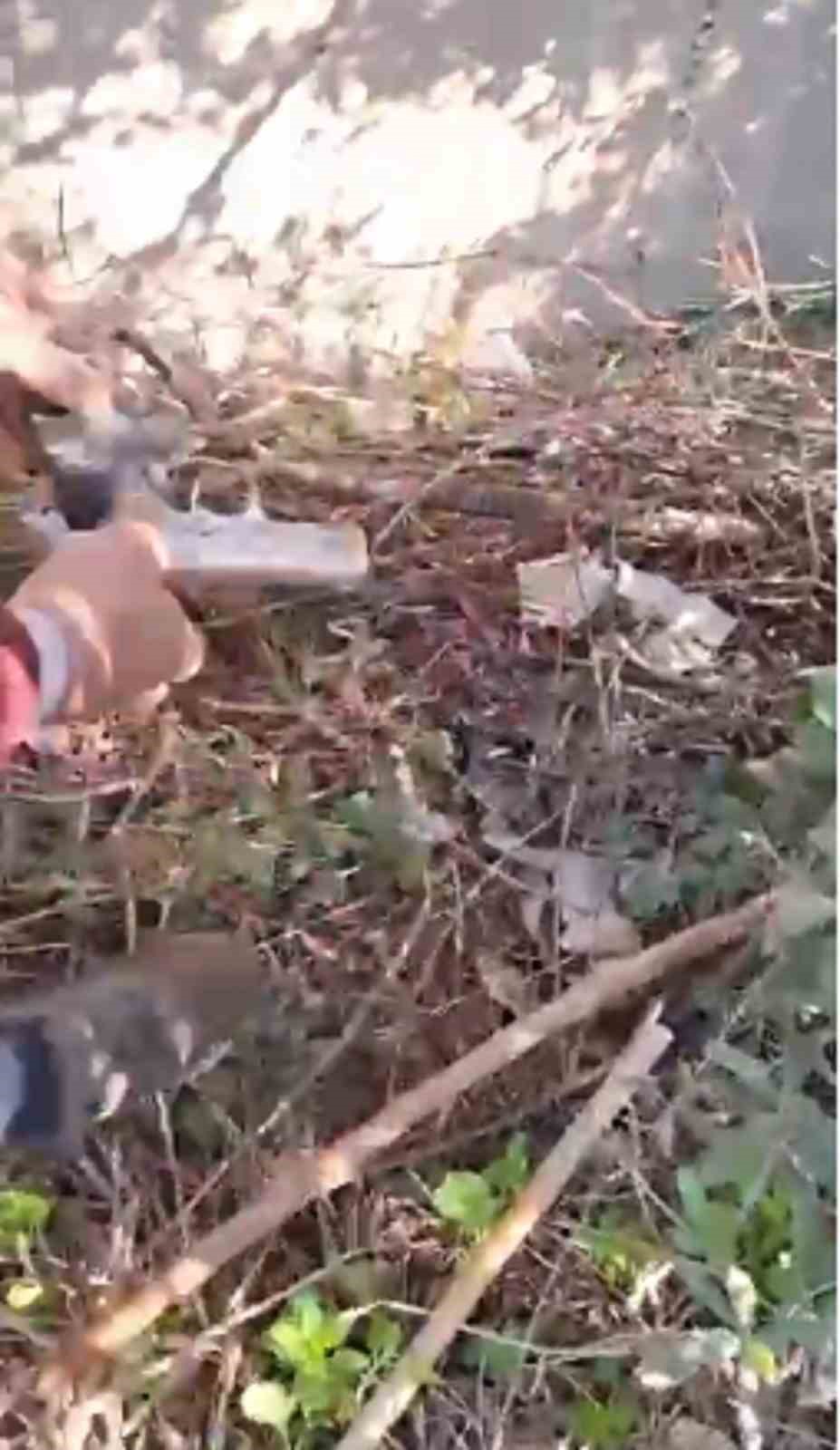 Polis silahla çevreye korku salan şahsı 100 kamerayı inceleyerek yakaladı