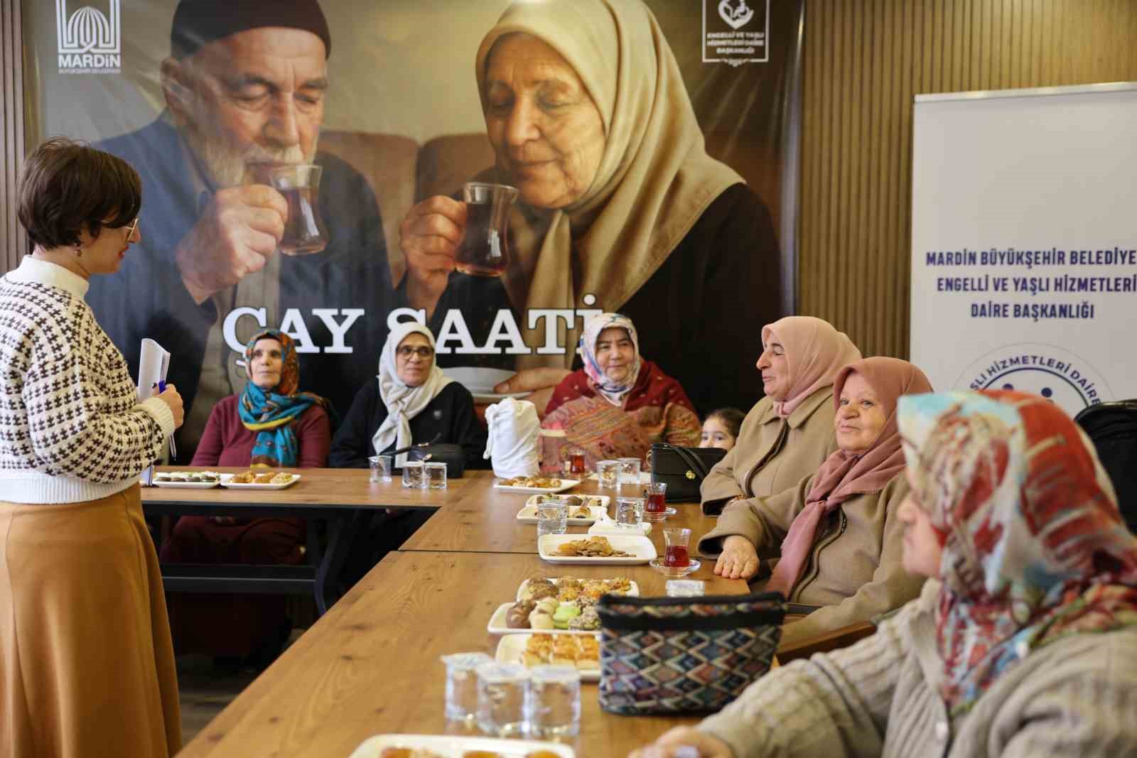 Mardin Büyükşehir Belediyesinden 65 yaş üstü bireyler için "Sağlıklı Yaşam Çay Saati" etkinliği