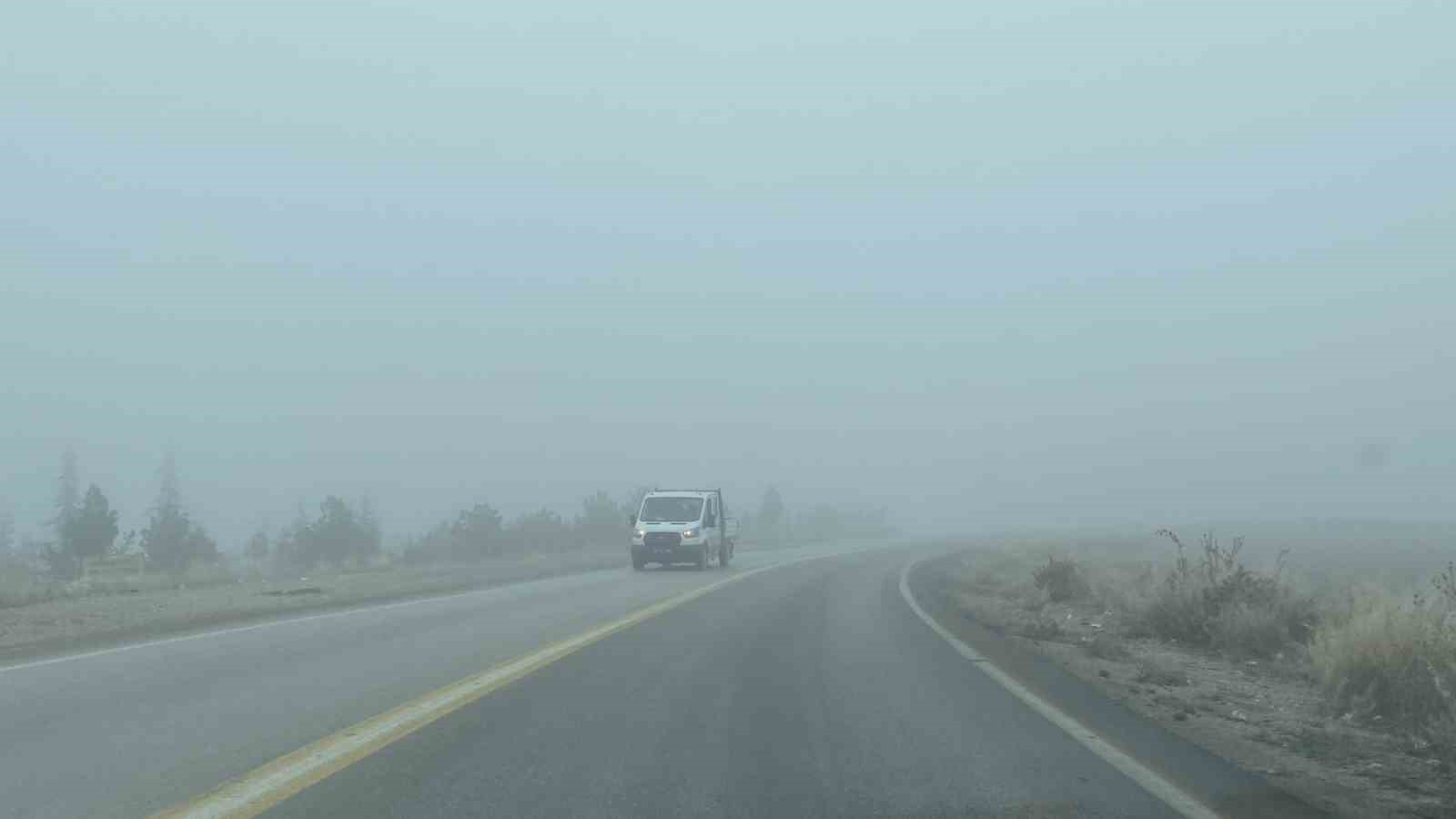 Çorum’da sis etkili oldu