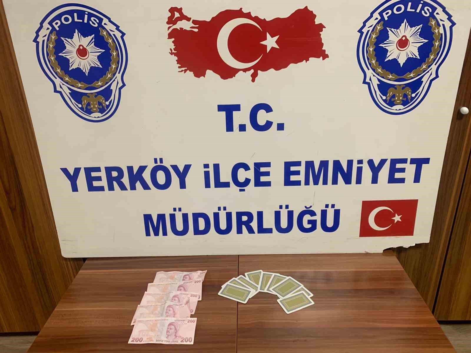 Yerköy’de kumar baskını