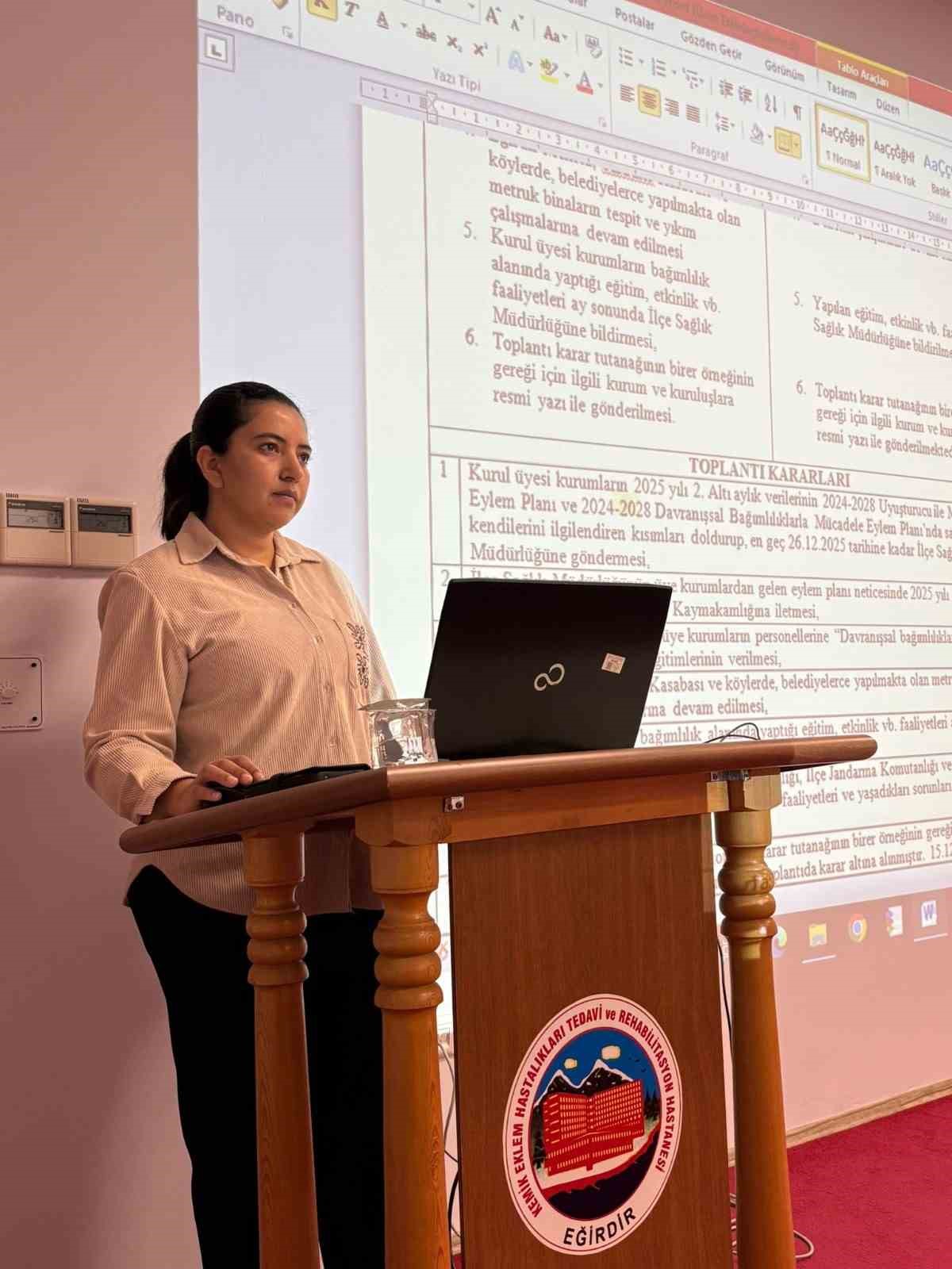 Eğirdir’de bağımlılıkla mücadele ve intiharı önlemede kurumlar güç birliği yaptı