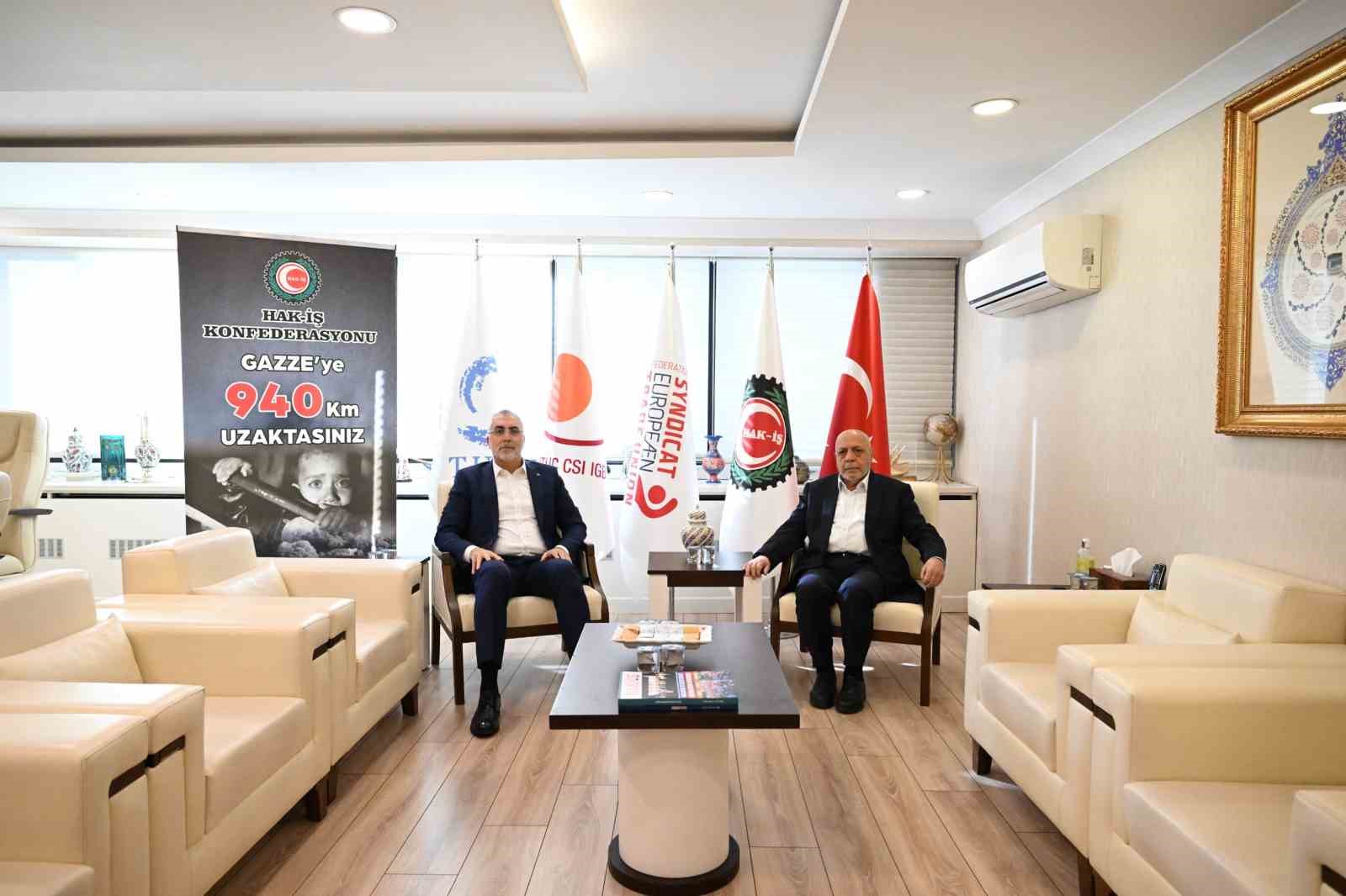 Bakan Işıkhan: "(HAK-İŞ ile görüşme) görüşmeler neticesinde elde ettiğimiz verileri komisyona ileteceğim"