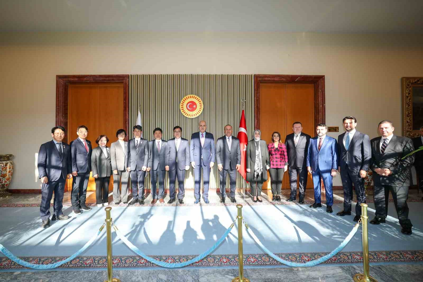 TBMM Başkanı Kurtulmuş, Kore Cumhuriyeti Ulusal Meclisi Başkanı Woo Wonshik ile g&ouml;r&uuml;şt&uuml;
