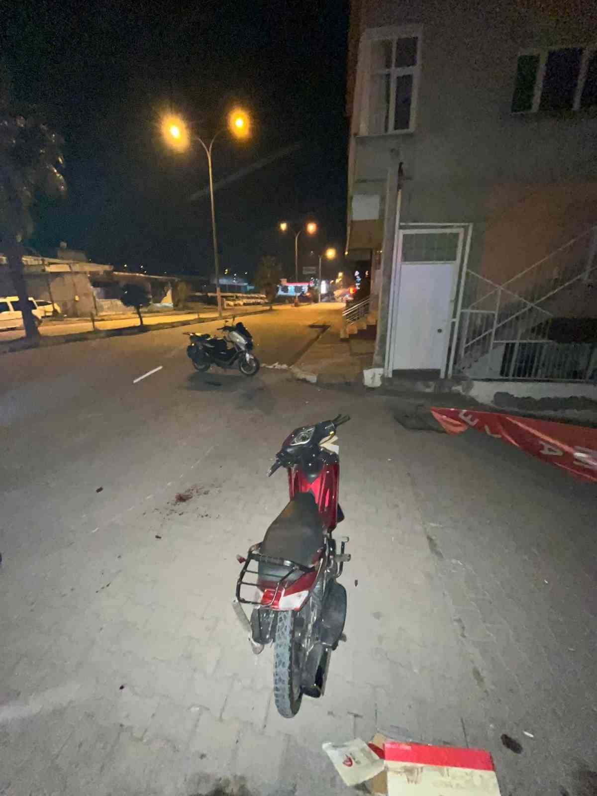 Osmaniye&rsquo;de motosiklet kazası kamerada
