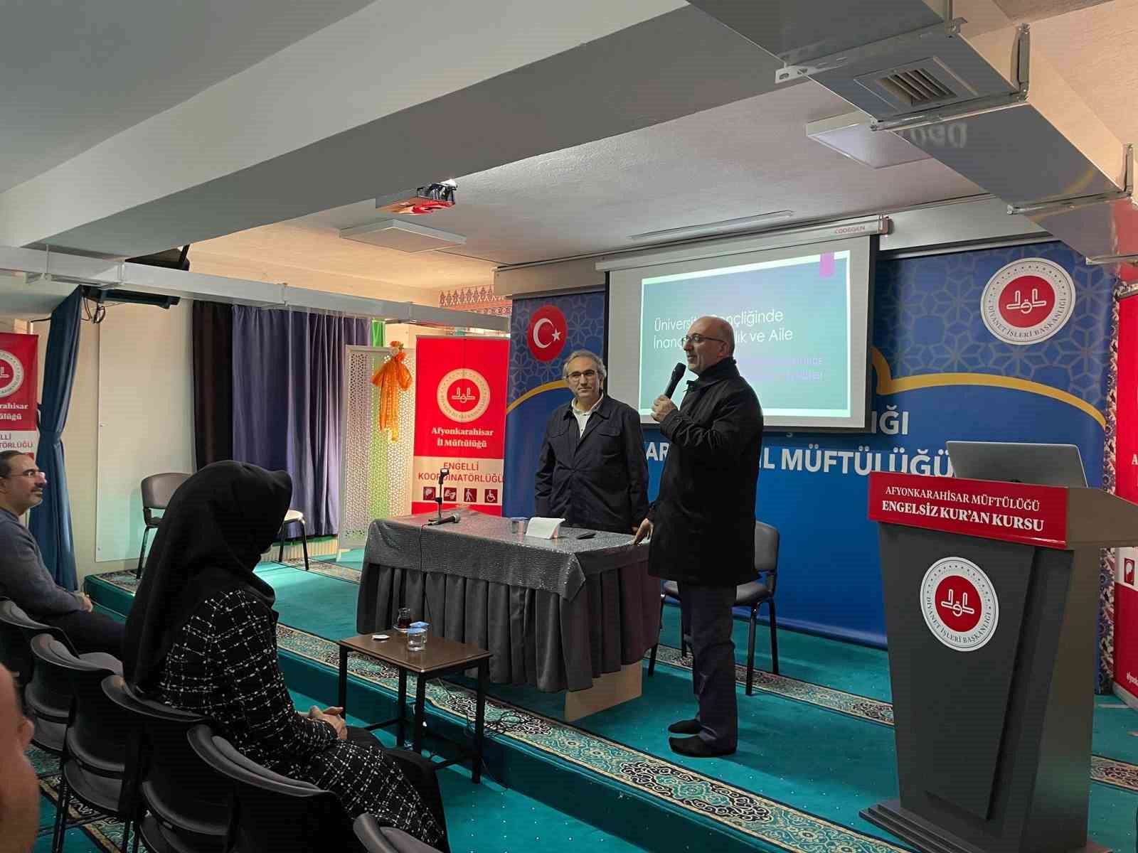 Afyonkarahisar&rsquo;da &lsquo;&Uuml;niversite Gen&ccedil;liğinde İnan&ccedil; ve Aile&rsquo; semineri
