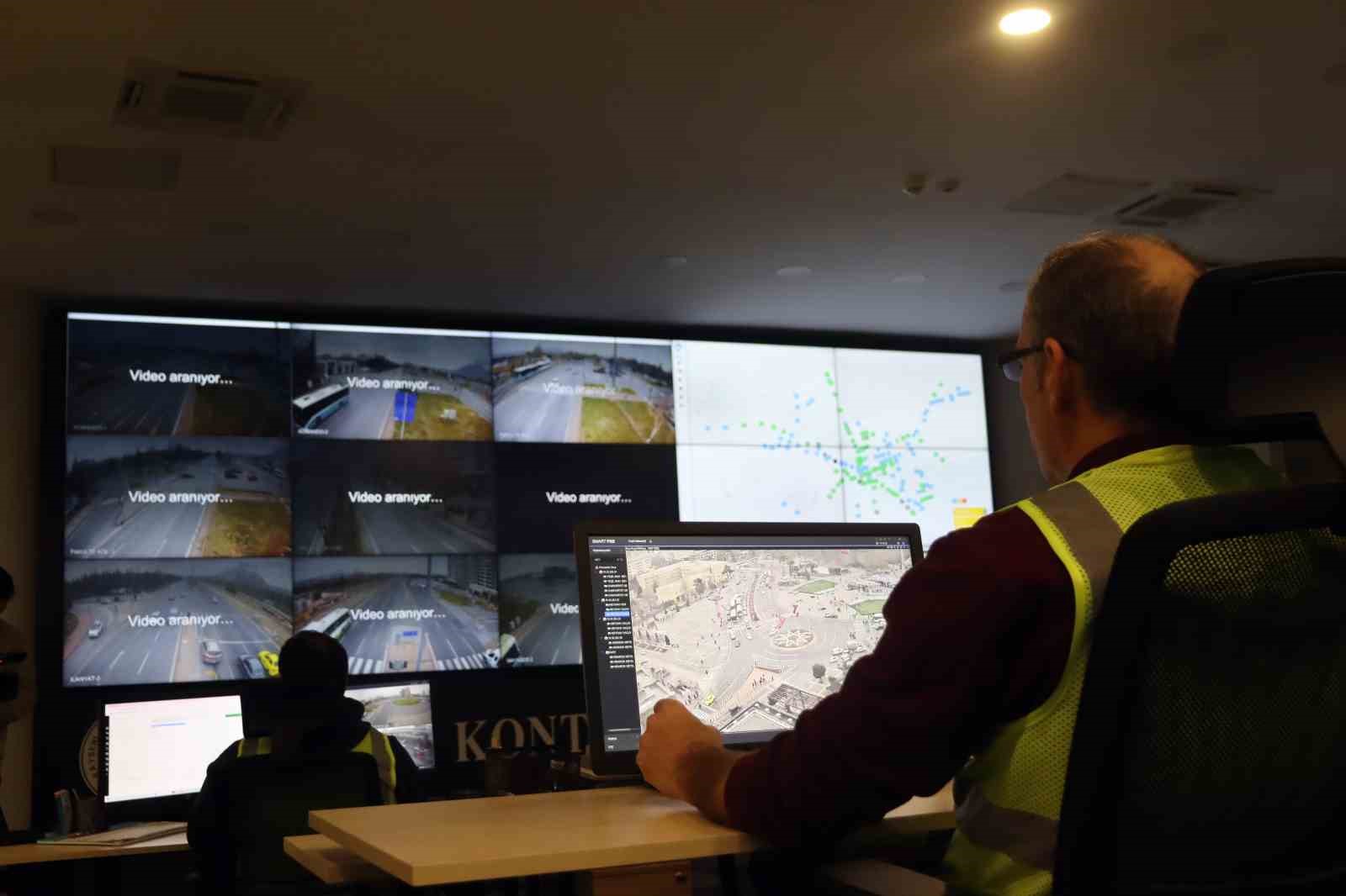 Kayseri’de trafik 370 kamera ile güvende