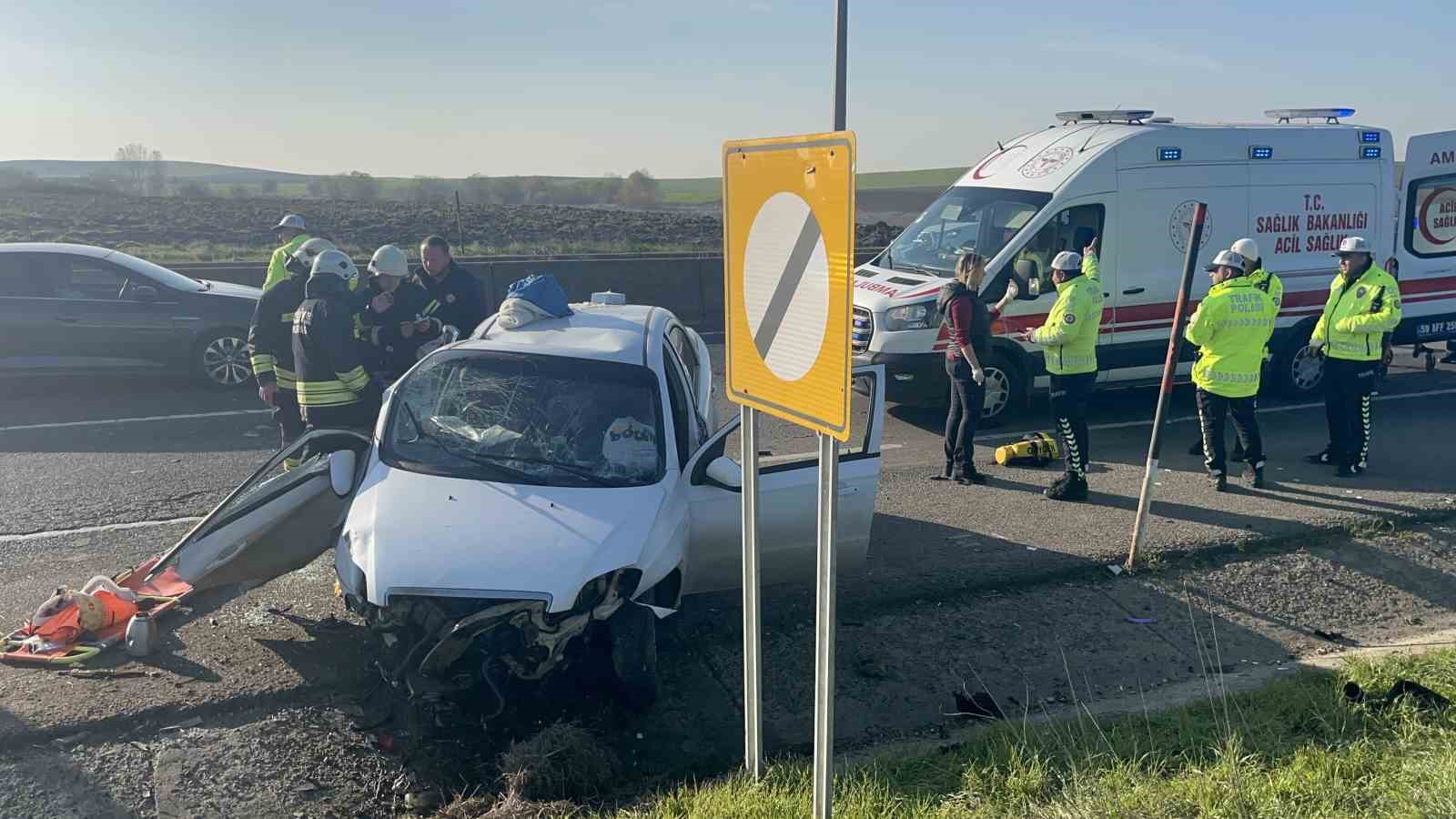 Tekirdağ’da feci kaza: 5 yaralı