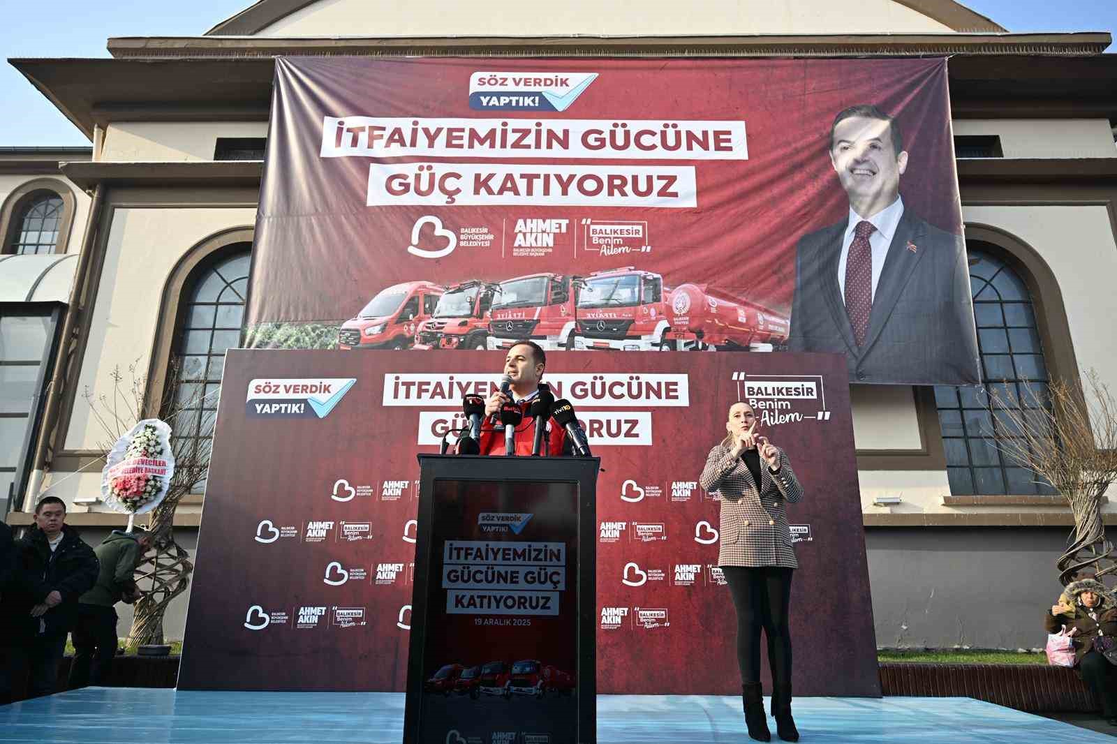 Balıkesir İtfaiyesi g&uuml;c&uuml;ne g&uuml;&ccedil; katıyor
