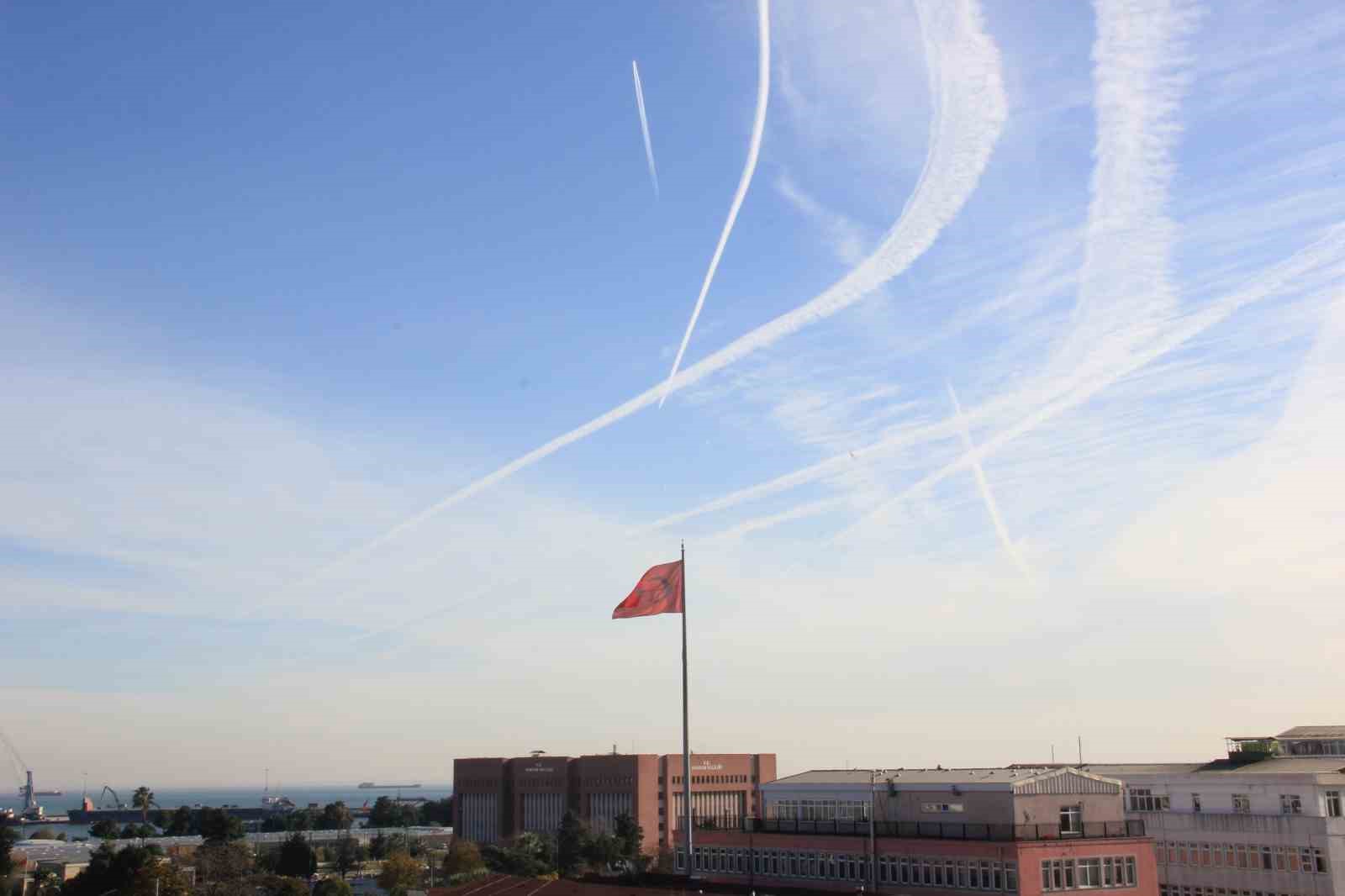 Samsun semalarında dikkat &ccedil;eken manzara
