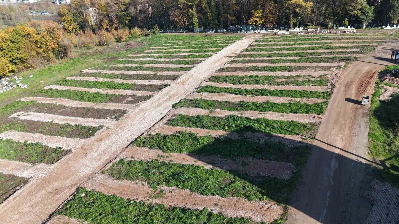 G&ouml;lc&uuml;k&rsquo;e yeni mezarlık alanları hazırlandı
