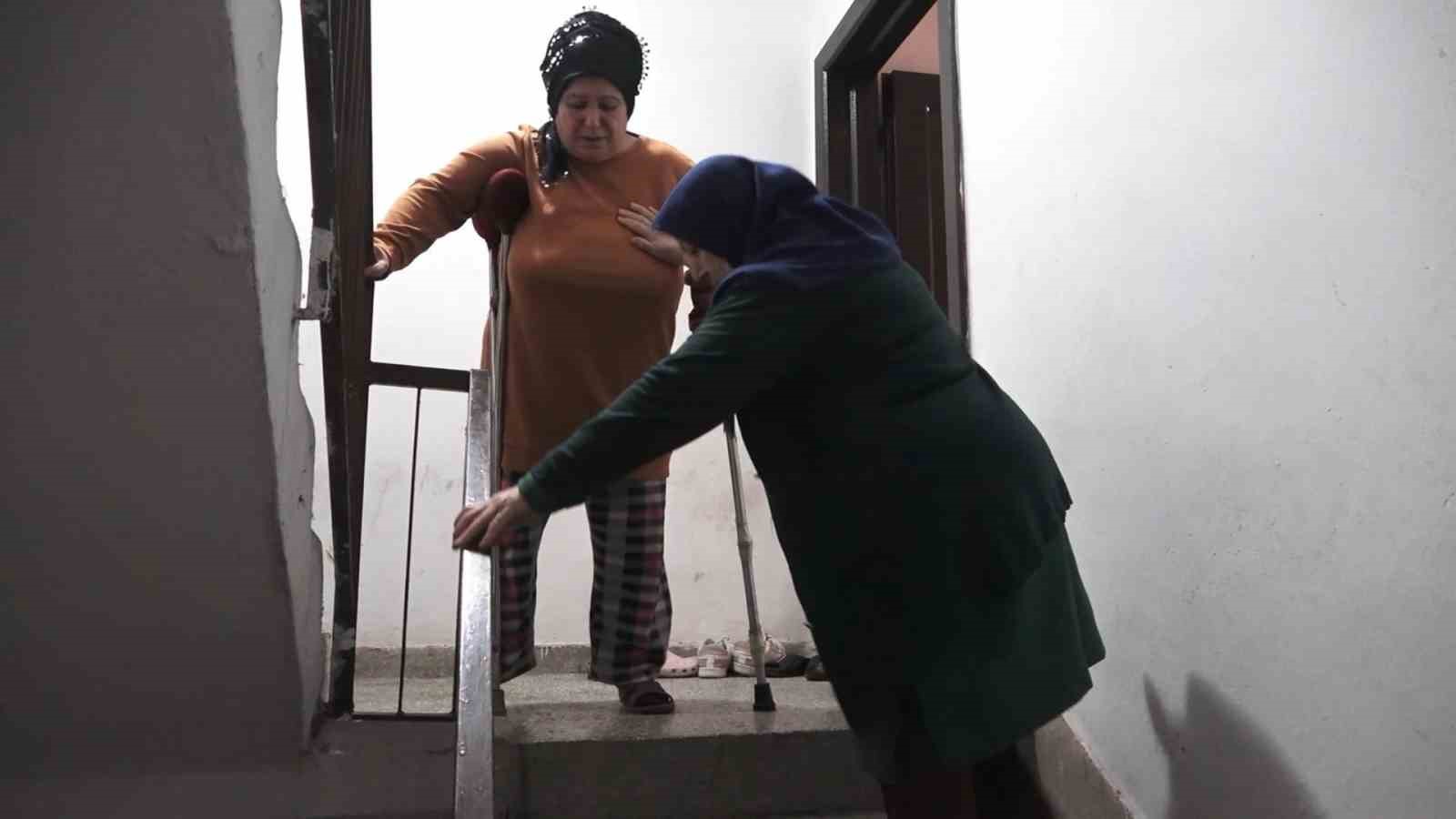 Samsun’da engelli kadının zorluklarla imtihanı