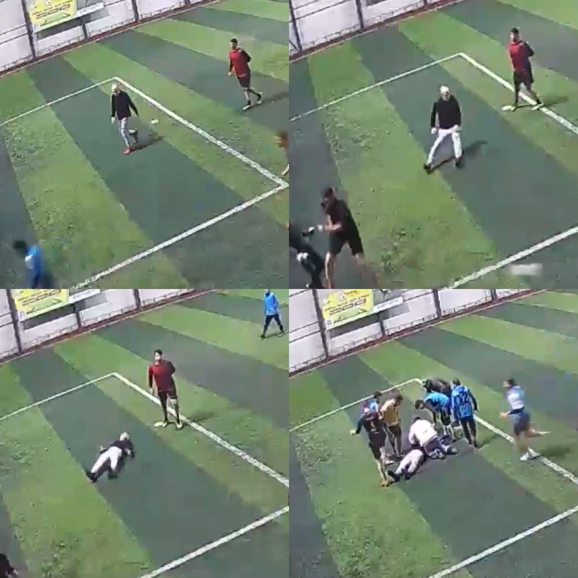 Halı sahada ölüm kameraya yansıdı