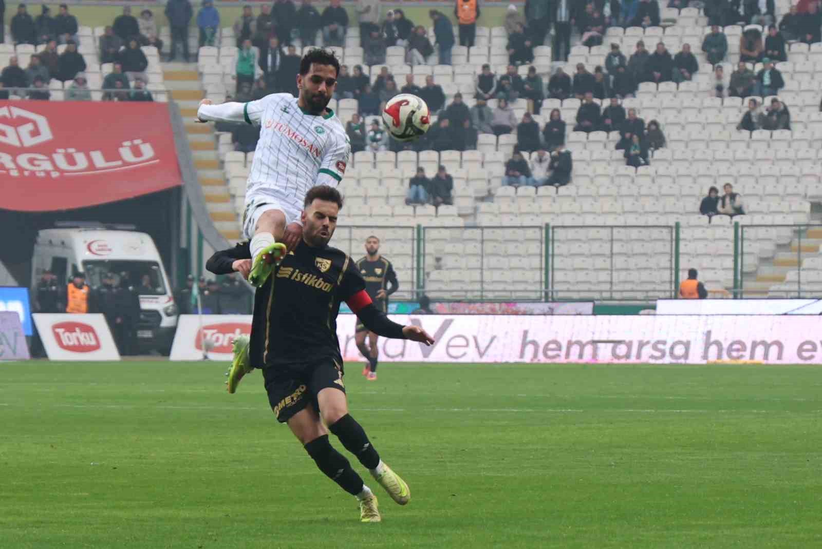 Trendyol Süper Lig: Konyaspor: 1 - Kayserispor: 1 (Maç sonucu)