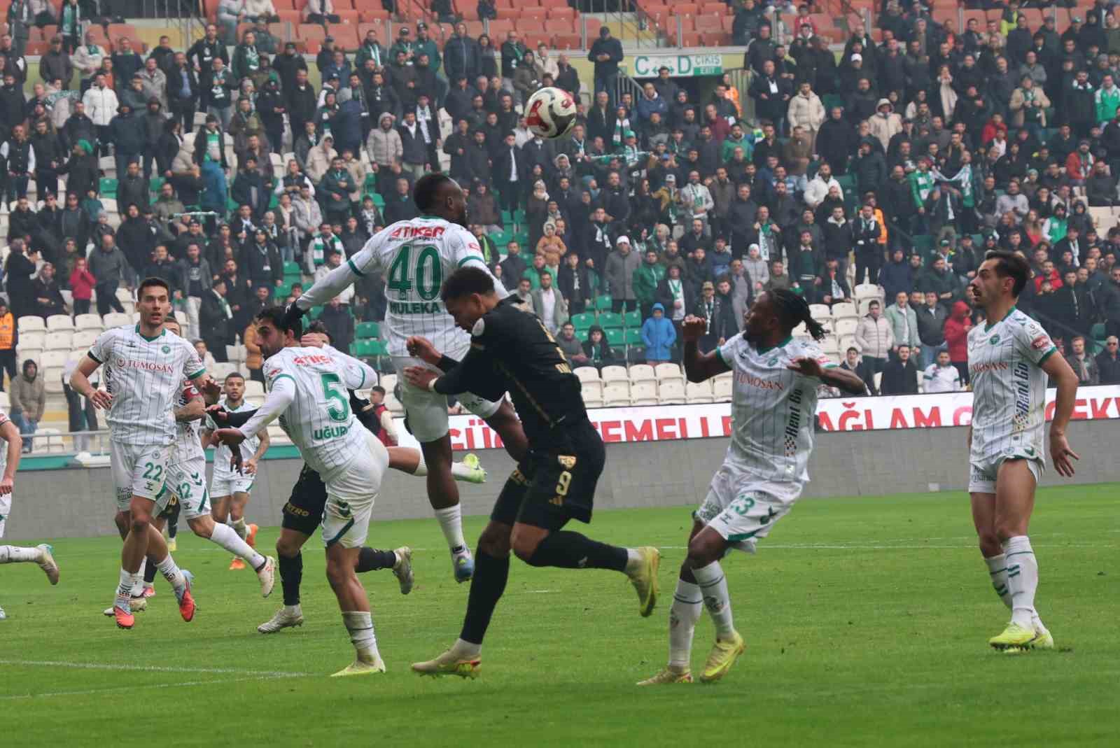 Trendyol Süper Lig: Konyaspor: 1 - Kayserispor: 1 (Maç sonucu)