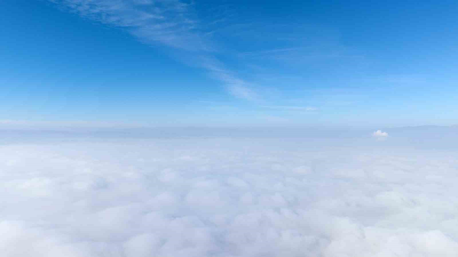 Kırıkkale sisle kaplandı, manzara dronla görüntülendi