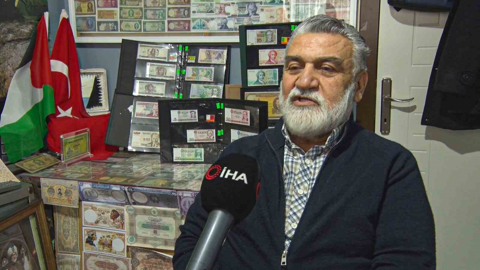 40 yıllık para koleksiyonunu Gazze&rsquo;ye bağışlamak istiyor
