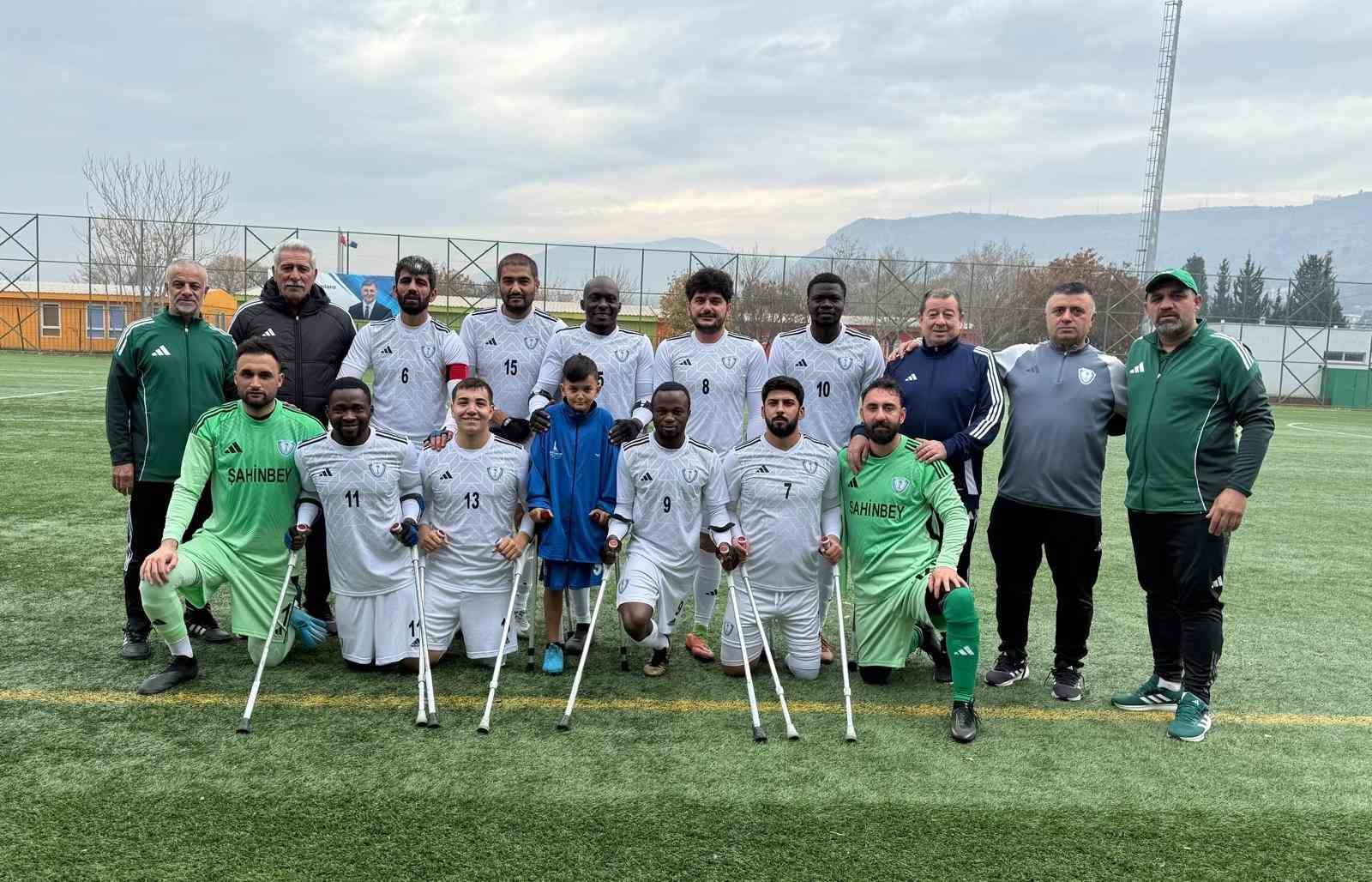 Şahinbey Amputeden farklı galibiyet 11-0