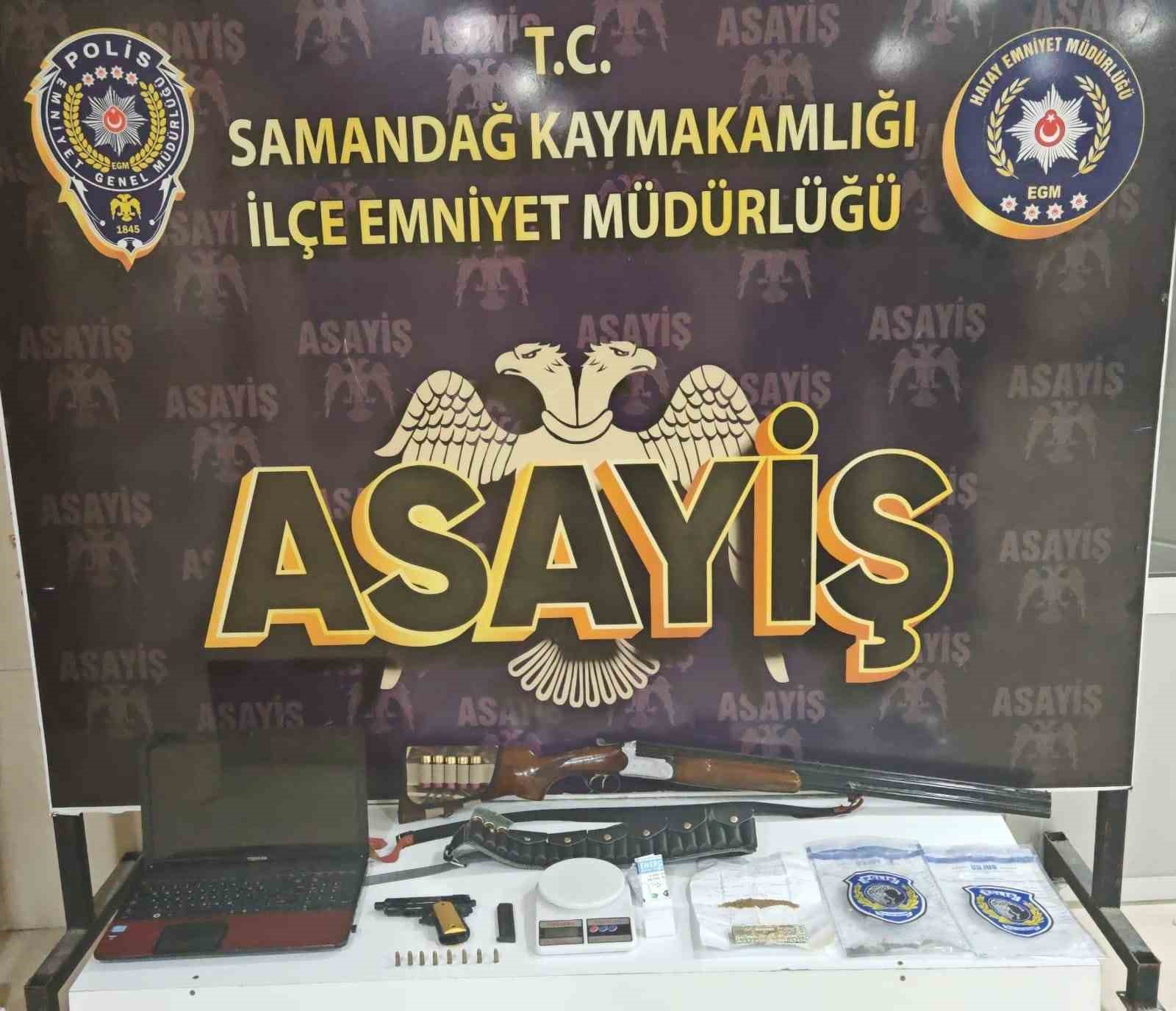 Samandağ’da asayiş operasyonu; 1 tutuklama