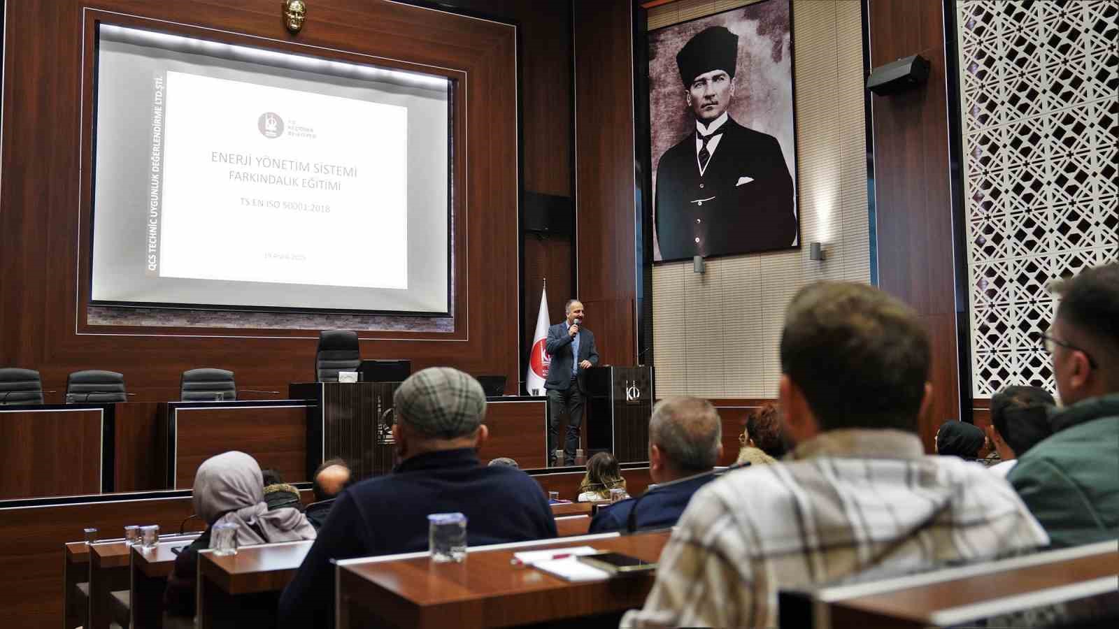 Ke&ccedil;i&ouml;ren Belediyesi personeline ISO 50001 enerji y&ouml;netimi eğitimi
