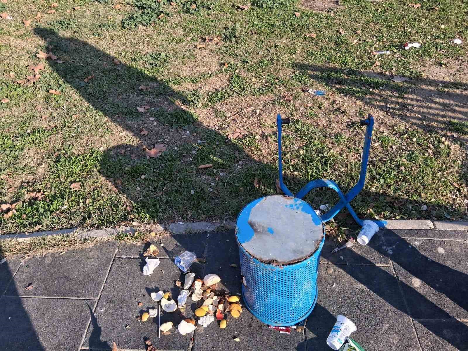 Parklara zarar veren şahıslar tespit edilecek