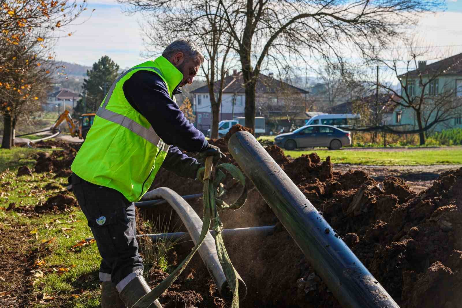 5 kilometrelik yeni hat o mahallenin i&ccedil;me su geleceğinin teminatı olacak
