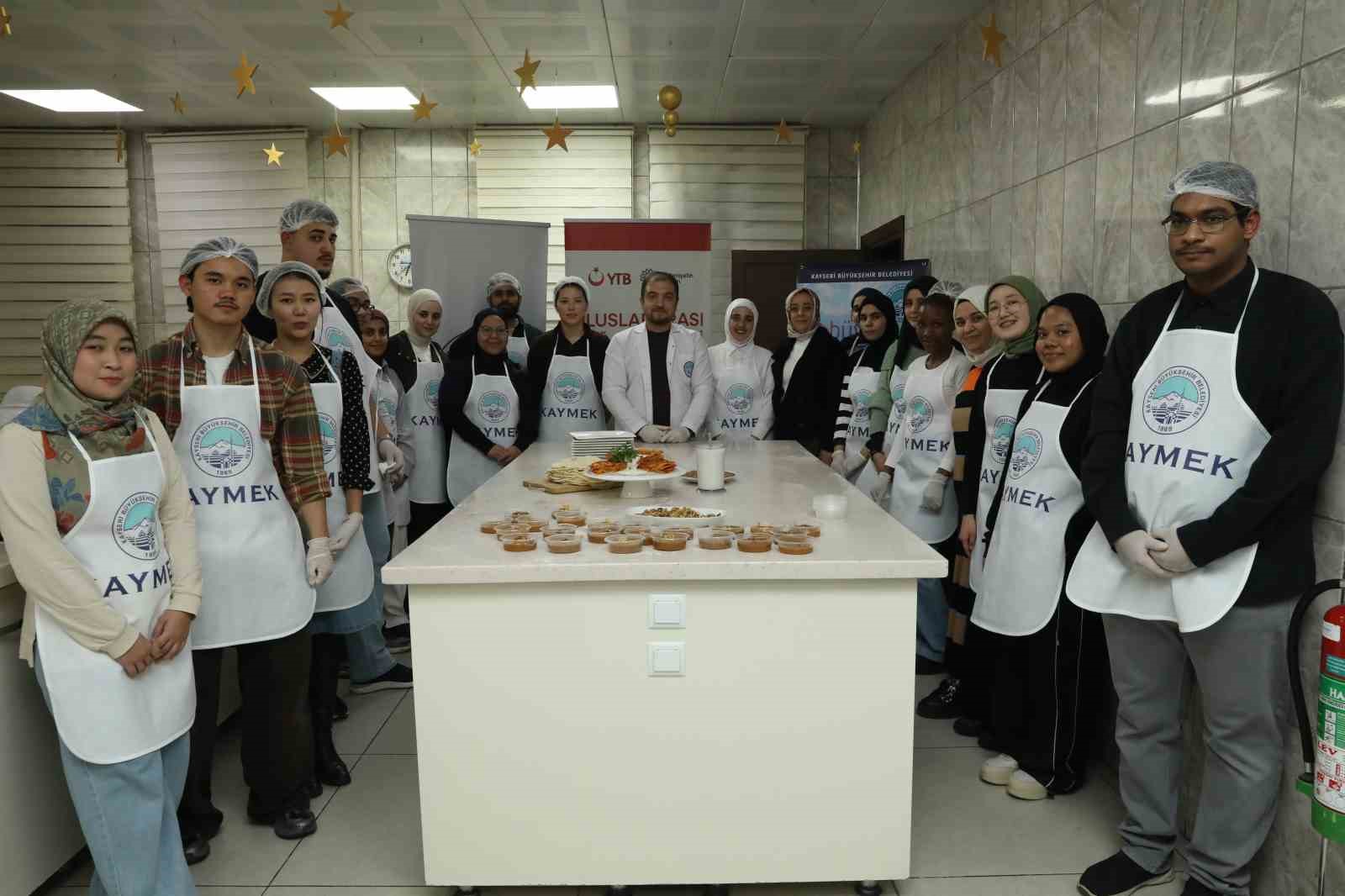 B&uuml;y&uuml;kşehir KAYMEK&rsquo;ten yabancı &ouml;ğrencilere Kayseri Yemekleri Kursu ve Yağlama etkinliği
