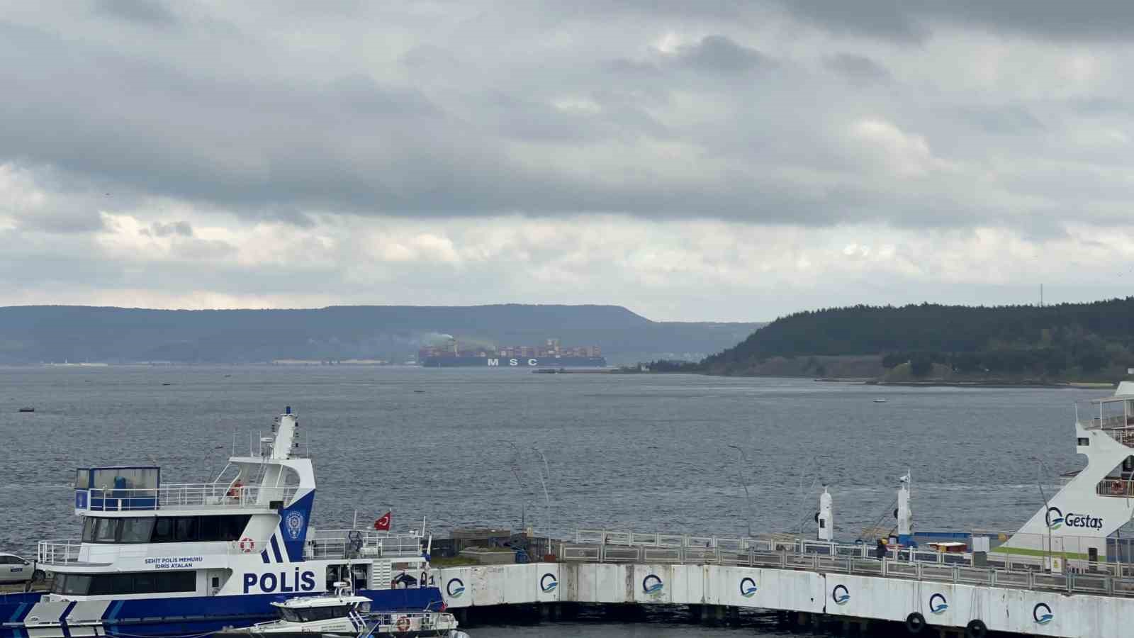 &rsquo;MSC T&uuml;rkiye&rsquo; &Ccedil;anakkale Boğazı&rsquo;ndan ge&ccedil;ti
