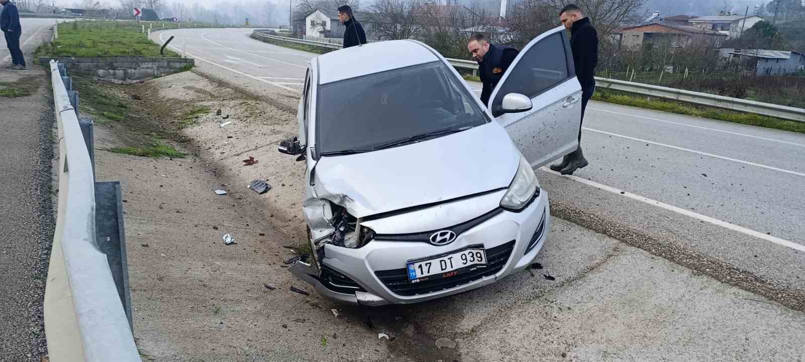 Çan'da trafik olayı: Bir kişi yaralandı (İHA)