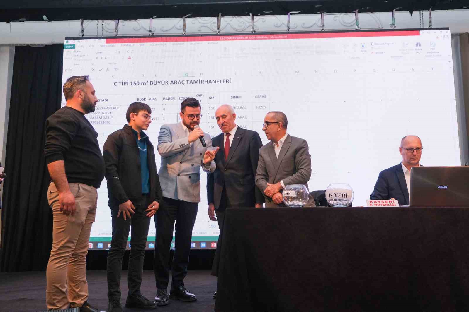 Yeşilyurt Sanayi Sitesi&rsquo;nde kuralar &ccedil;ekildi, başkanlar yeni konut ve işyerlerine destek s&ouml;z&uuml; verdi
