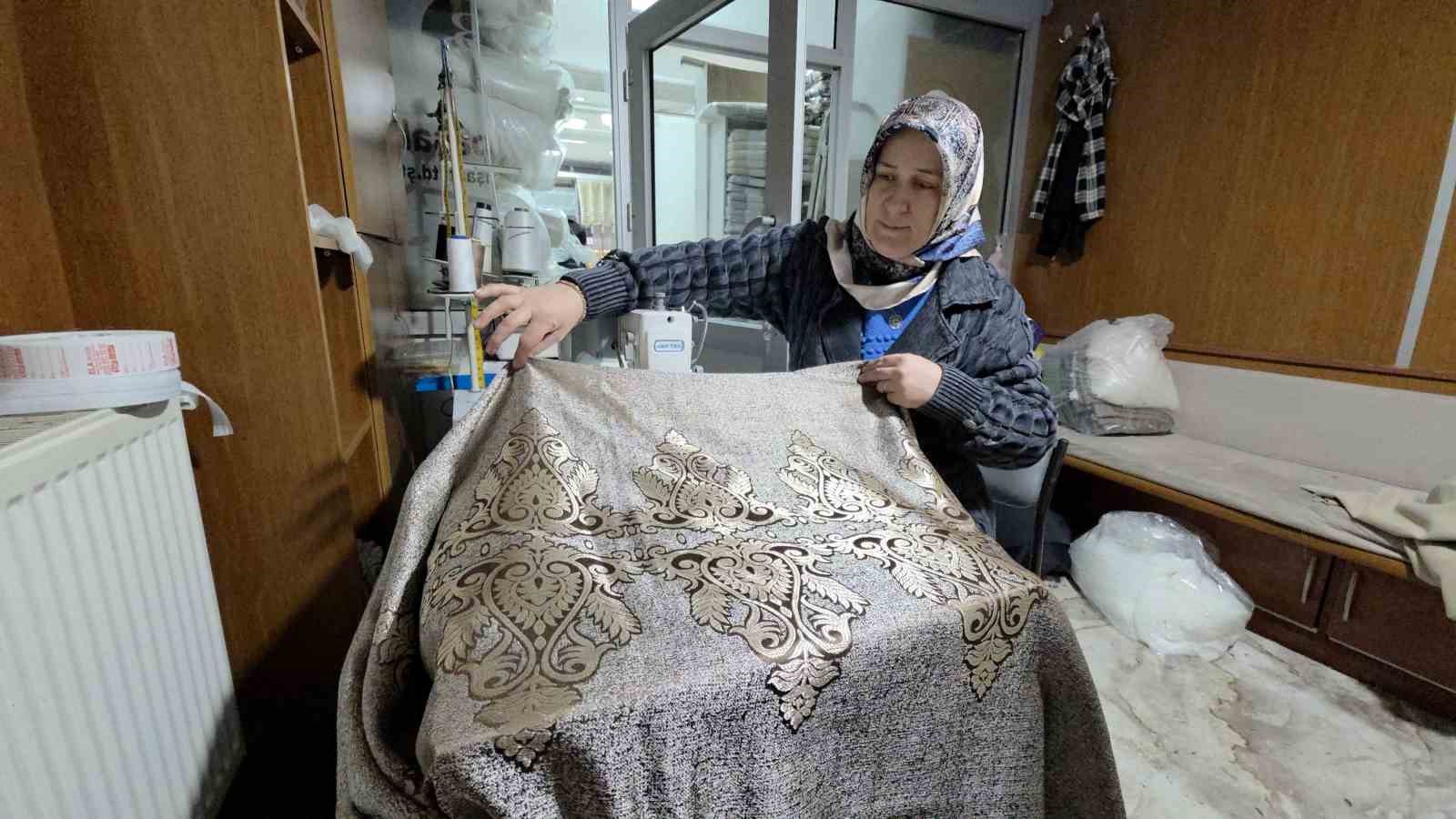 Kütahya’da Osmanlı motifli perdelere yoğun ilgi