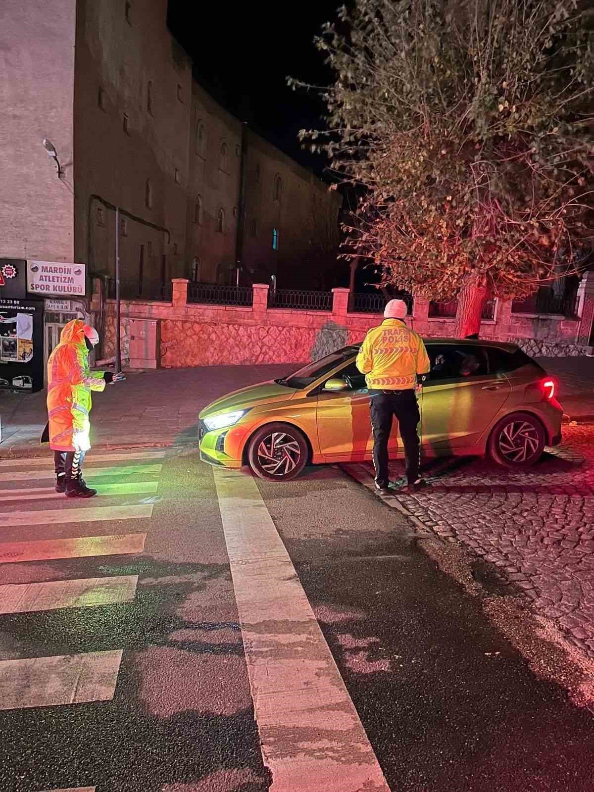 Mardin’de kural ihlali yapan 66 araç sürücüsüne ceza