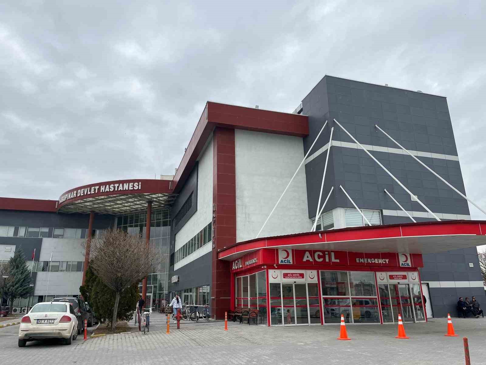 Karapınar’da buzlanan yolda motosiklet kazası: 1 yaralı