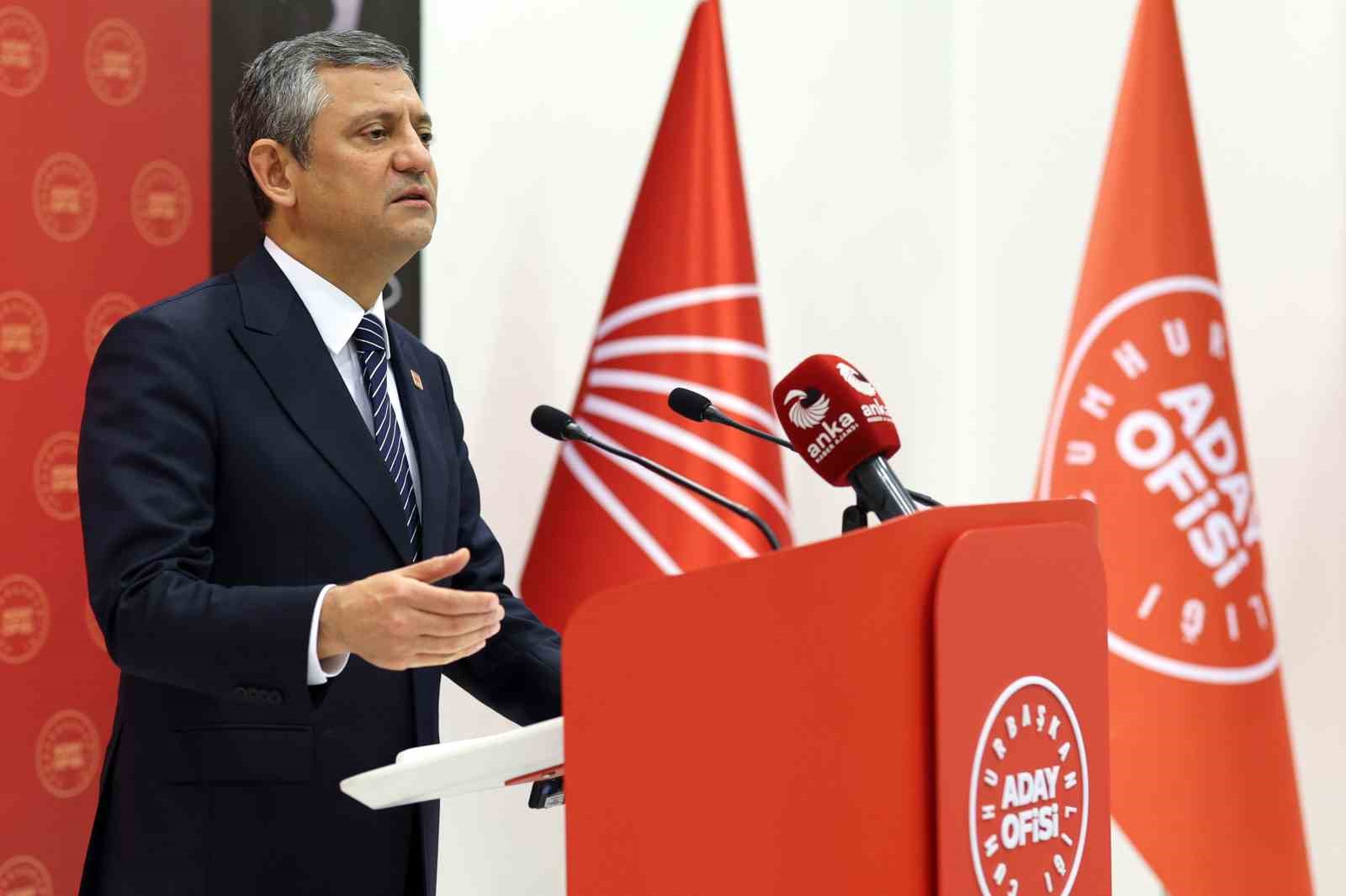 CHP Genel Başkanı &Ouml;zel: "Cumhurbaşkanlığı Aday Ofisimizin temel g&uuml;ndemi, ekonomik ve sosyal krizdir"
