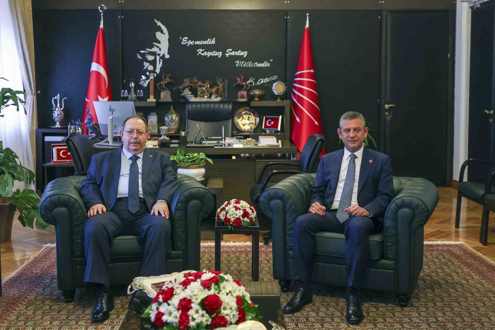 CHP Genel Başkanı Özel, YSK Başkanı Yener ile bir araya geldi