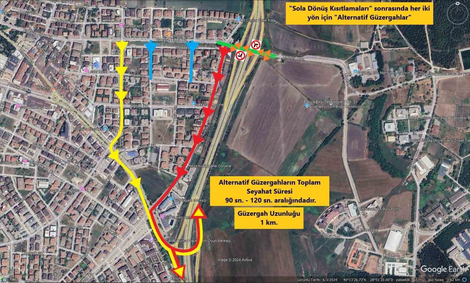 Bursa’da trafik düzenlemesi