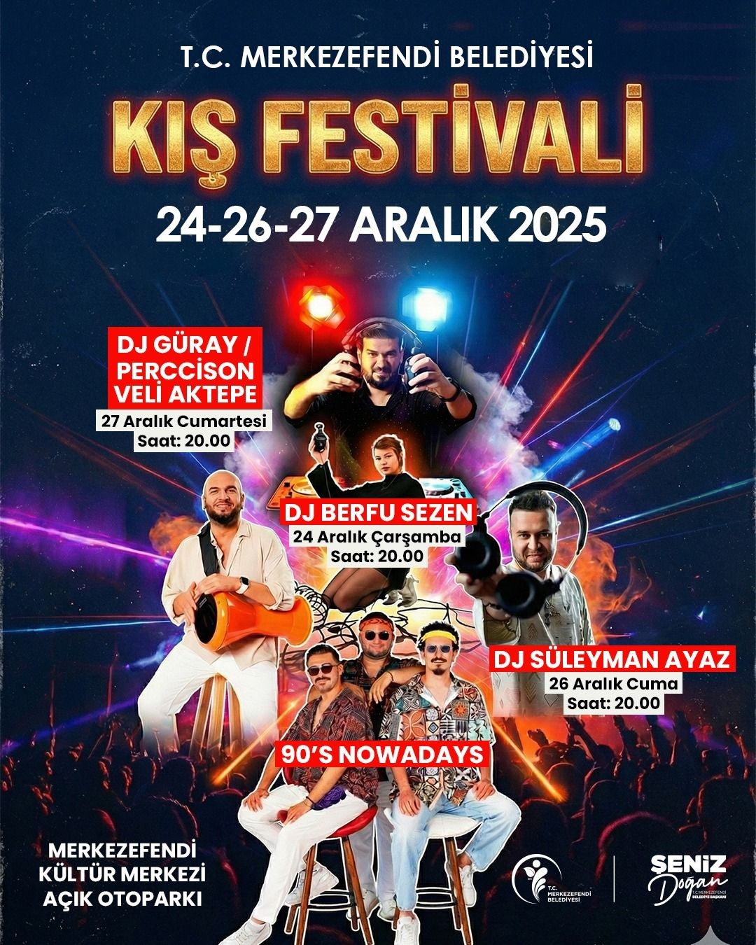 Merkezefendi&rsquo;nin festivali soğuk kış g&uuml;nlerini ısıtıyor
