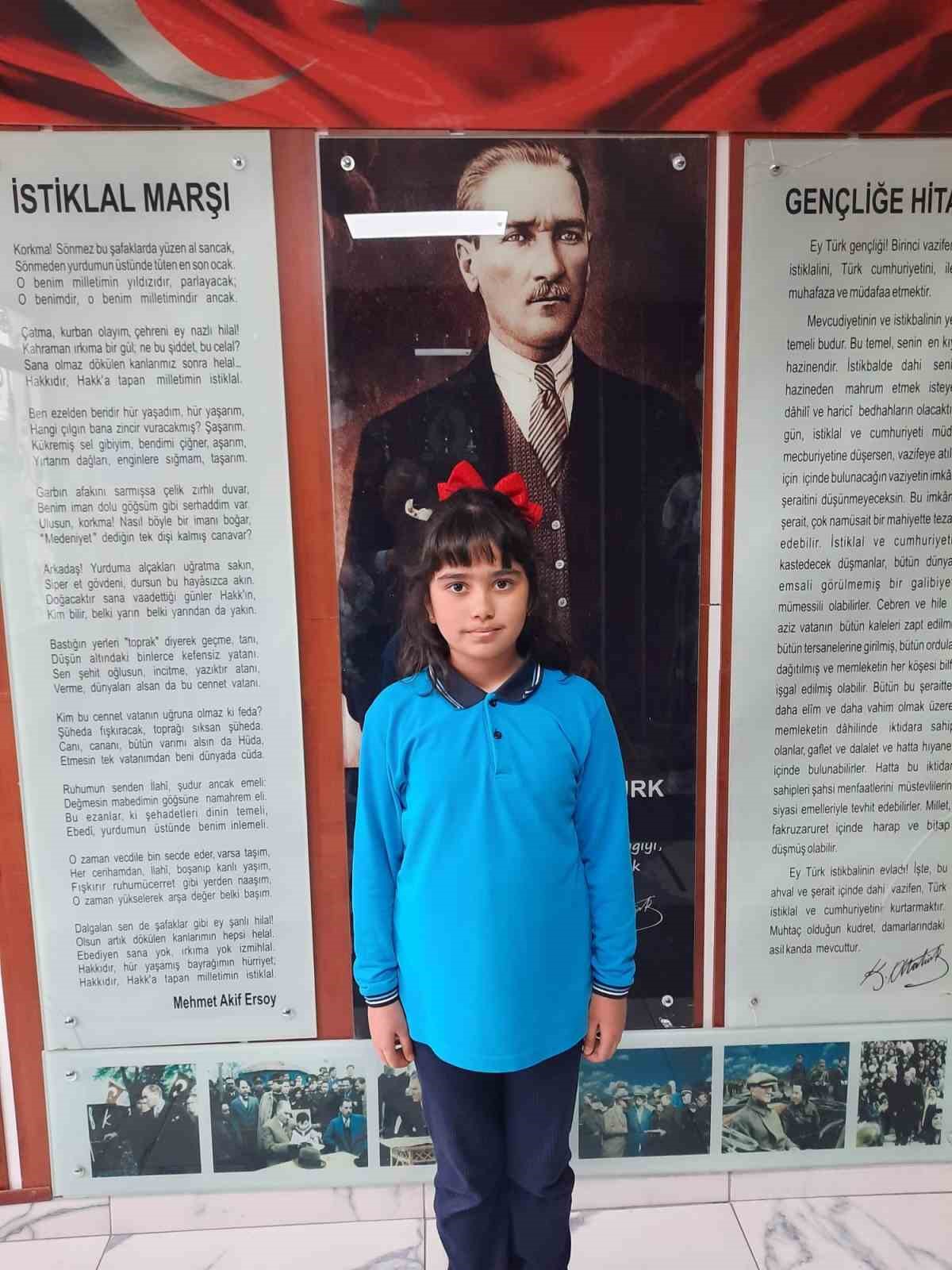 Emirdağ Fatih İlkokulu &lsquo;İlkokullar Arası En İyi C&uuml;mle / Afiş Yarışması&rsquo;nda birinci oldu
