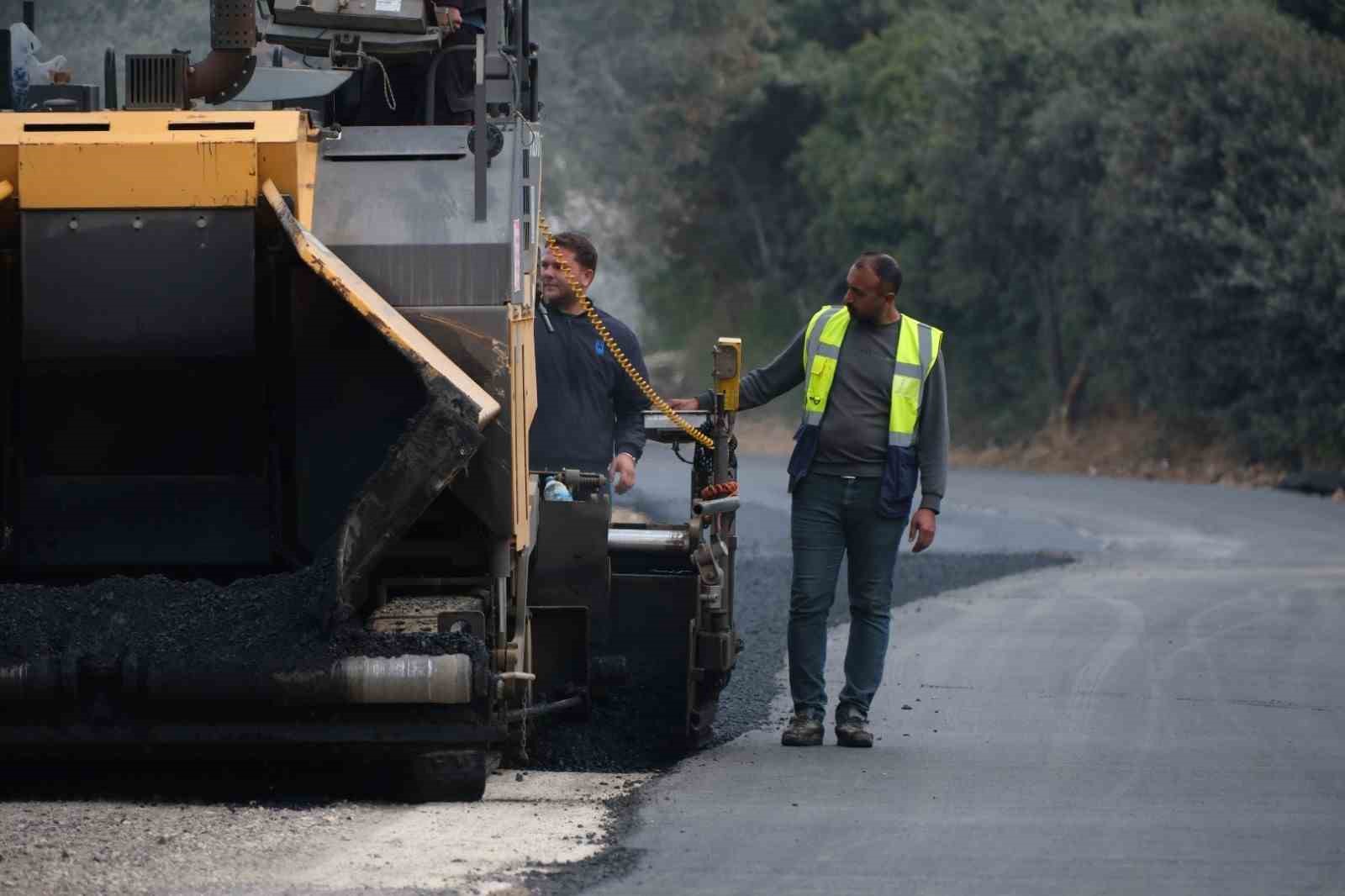 Asfalt &ccedil;alışmaları tamamlandı

