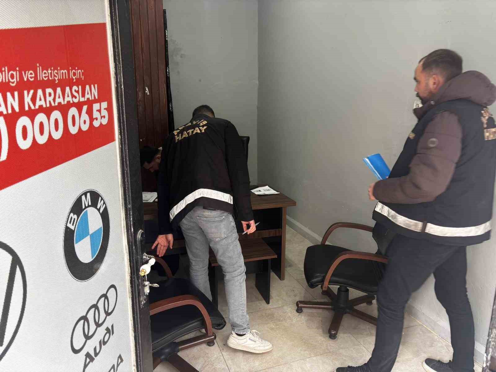 İskenderun’da araç kiralama firmalarına denetim yapıldı