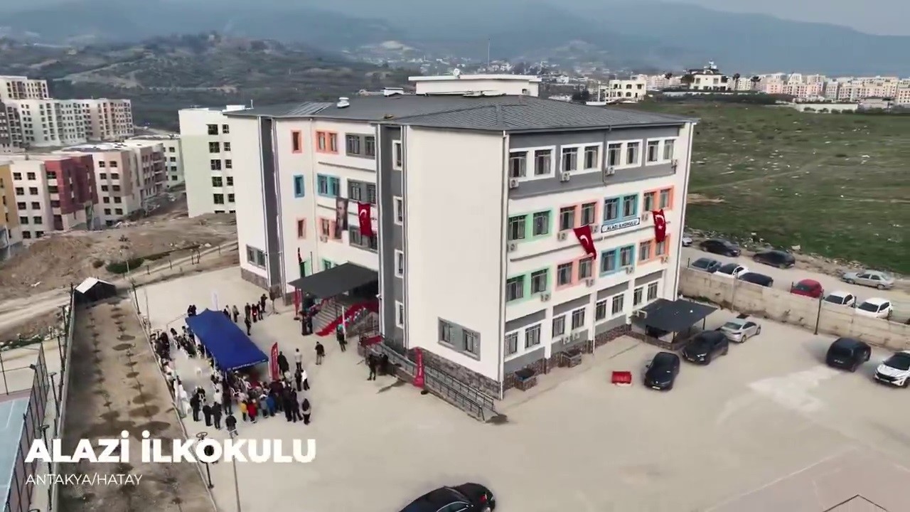 Hatay’da yapımı tamamlanan 220’inci eğitim yuvasının açılışı gerçekleştirildi