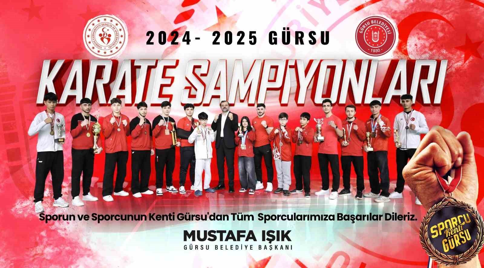 G&uuml;rsu&rsquo;nun sporcularına &ouml;d&uuml;l yağdı
