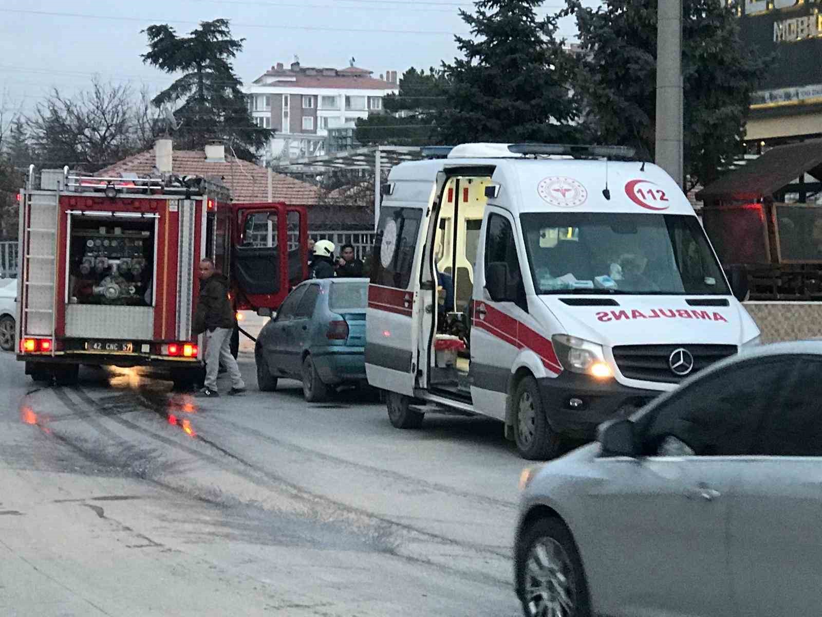 Ocakta unutulan yemek yangına neden oldu