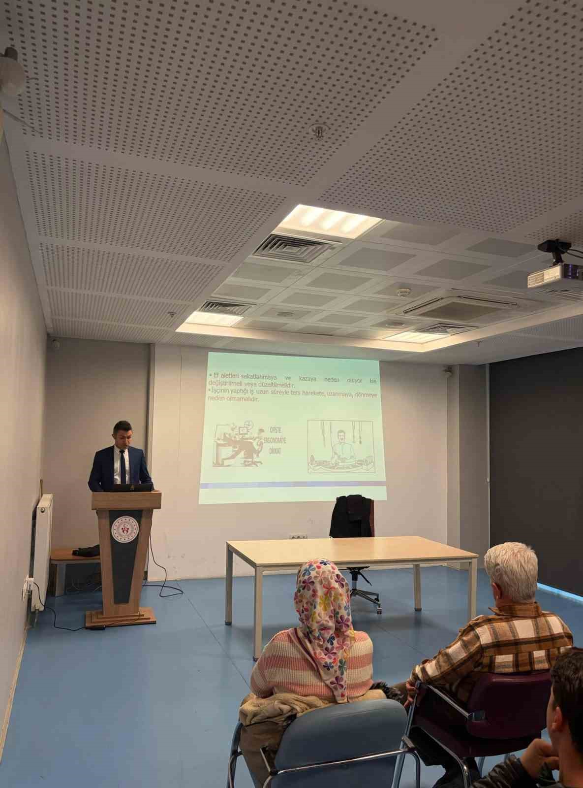 Bilecik&rsquo;te personele iş sağlığı ve g&uuml;venliği eğitimi
