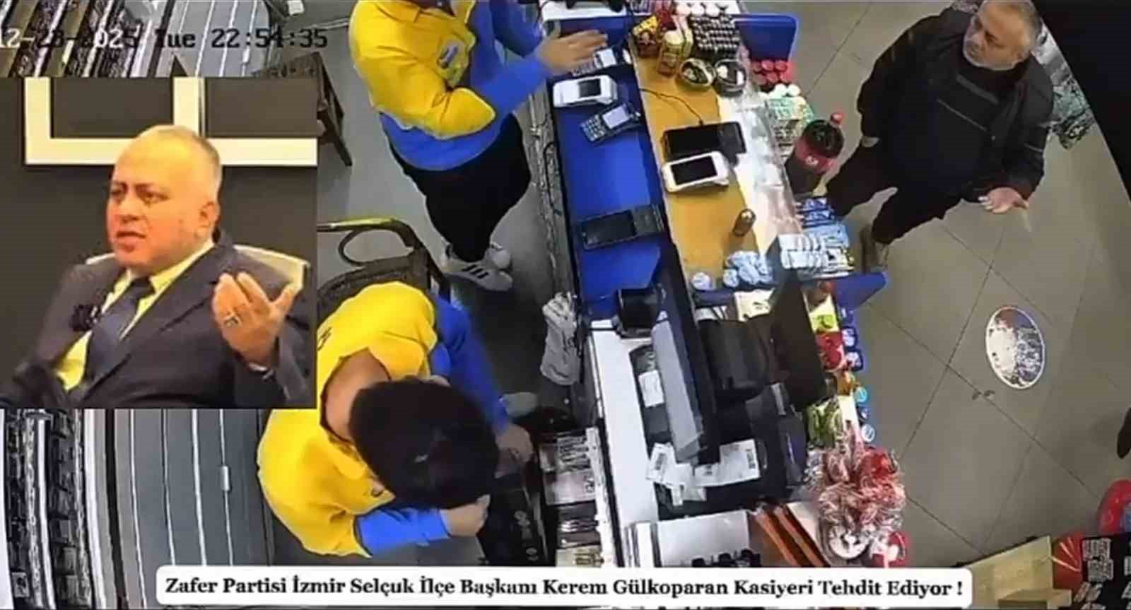 Siyasi parti ilçe başkanından kasiyere tehdit